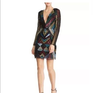 Aidan by Aidan Mattox Embellished Sequin Cocktail Dress size 0